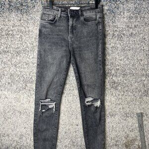 Vervet Jeans Womens 28 Distressed High Rise Skinny Stretch Denim Ripped Pants